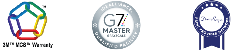 3M MCS Certified, G7 Grayscale Master Certified, Dreamscape Print Provider